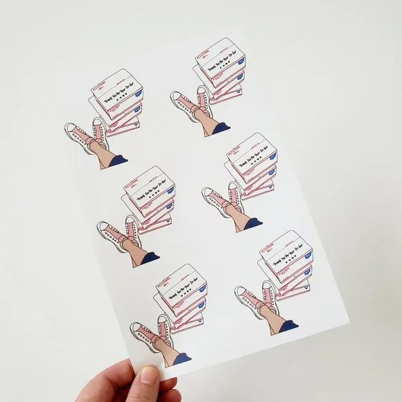 LB011 Custom Handmade Poshmark Stickers USPS Packages Thank You  [Price Firm] - Picture 5 of 8